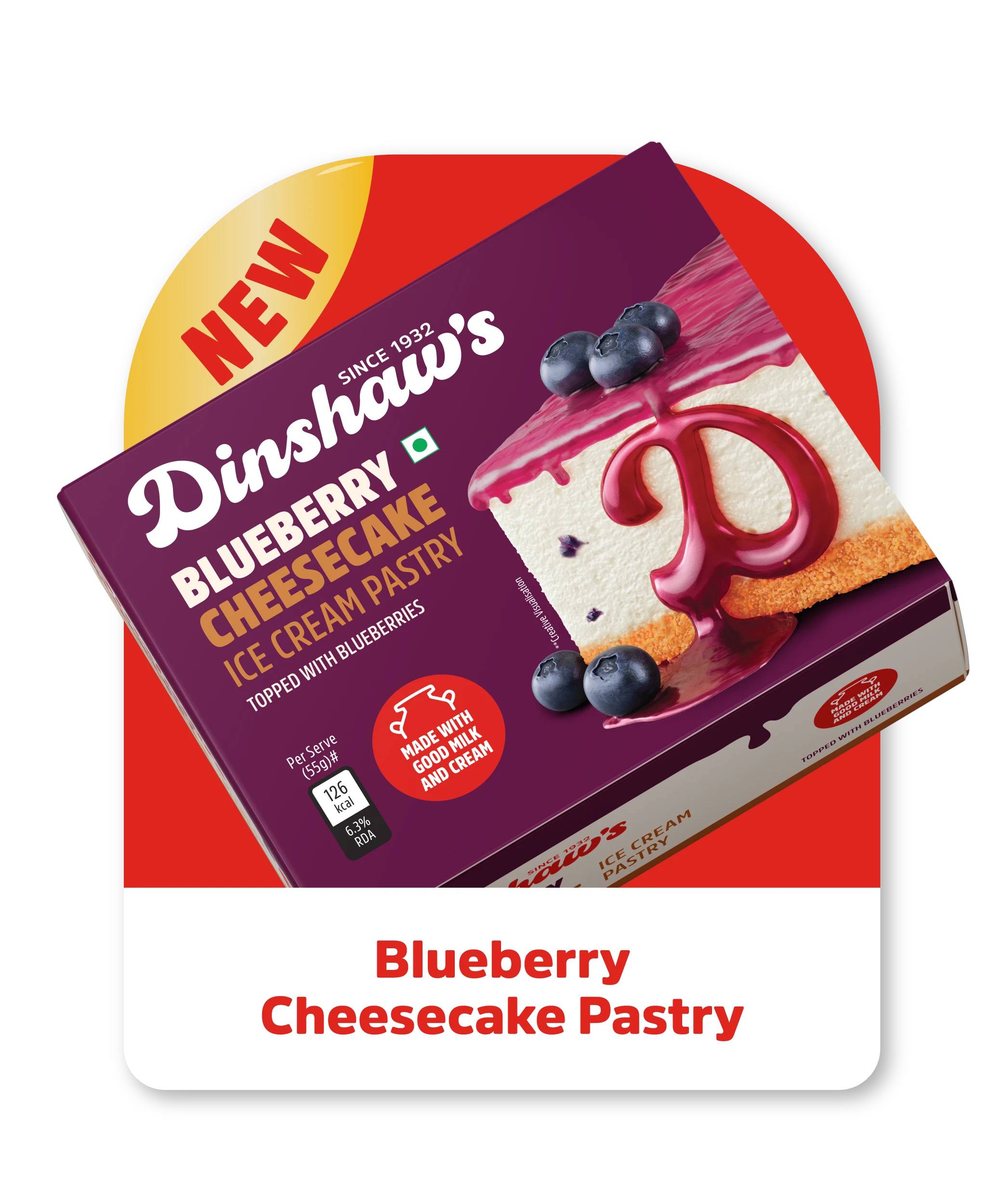Blueberry cheesecake pastry
